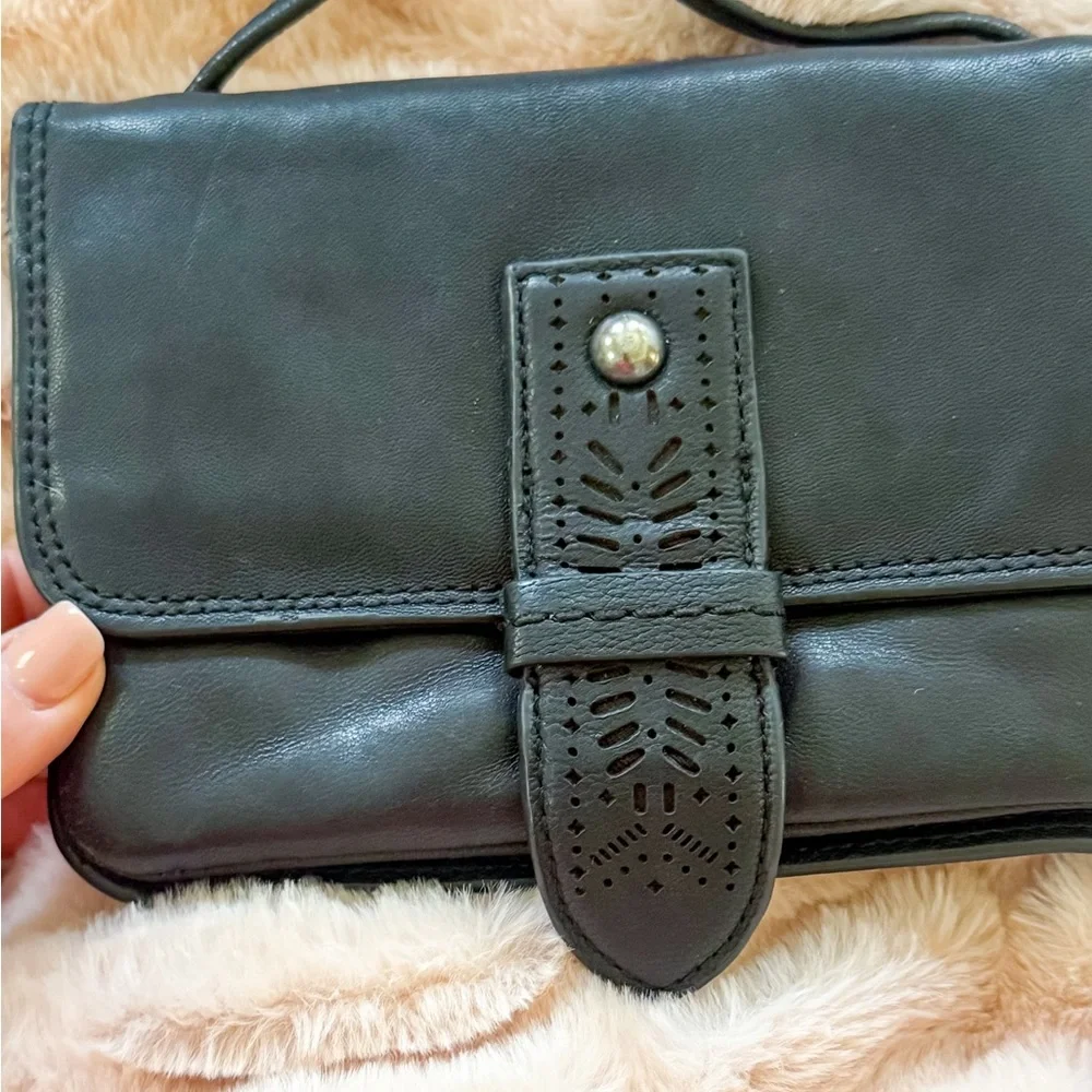 Lucky Brand Black Leather Crossbody Bag